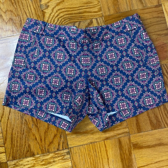 NWT J Crew medallion shorts patterned size 14 - Picture 1 of 4